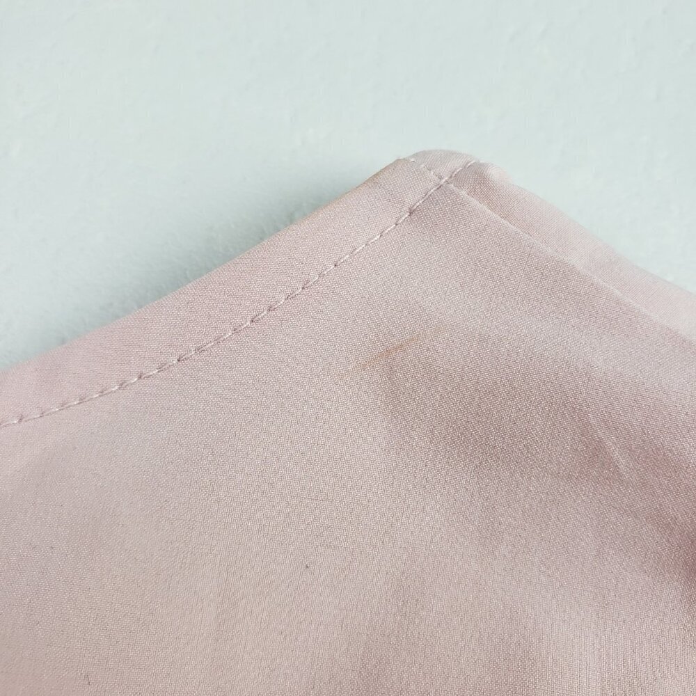 Albion Tie Front Nylon Top Womens XS Blush Pink Short Sleeve Quick Dry Shirt - Picture 5 of 10